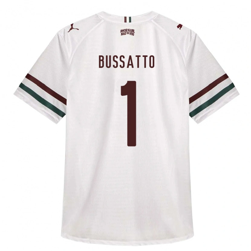Danxen Mulher Camisola Letícia Bussatto #1 Branco Verde Borgonha Alternativa 2026/27 Camisa Brasil