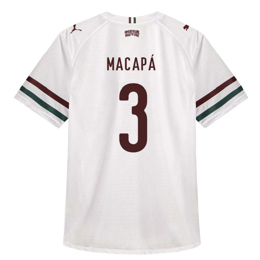 Danxen Mulher Camisola Gabriel Macapá #3 Branco Verde Borgonha Alternativa 2026/27 Camisa Brasil