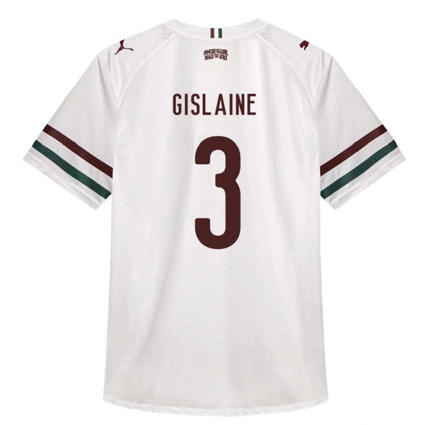 Danxen Mulher Camisola Gislaine #3 Branco Verde Borgonha Alternativa 2026/27 Camisa Brasil