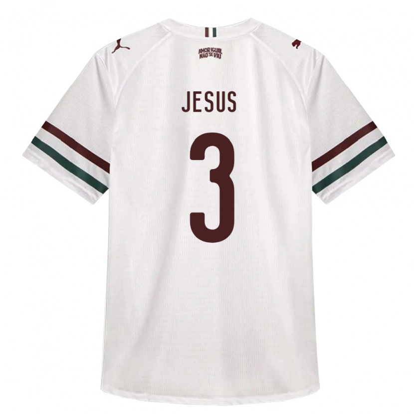 Danxen Mulher Camisola Alexandre Jesus #3 Branco Verde Borgonha Alternativa 2026/27 Camisa Brasil