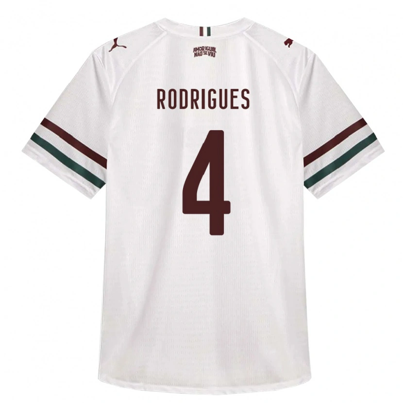 Danxen Mulher Camisola Nath Rodrigues #4 Branco Verde Borgonha Alternativa 2026/27 Camisa Brasil