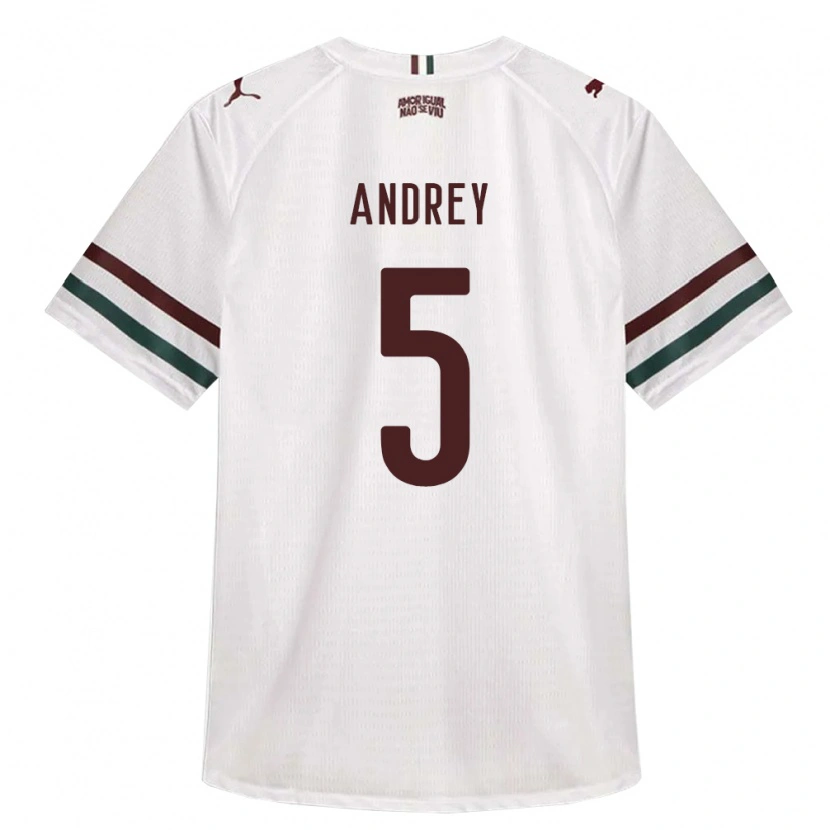 Danxen Mulher Camisola Andrey Oliveira Carneiro #5 Branco Verde Borgonha Alternativa 2026/27 Camisa Brasil