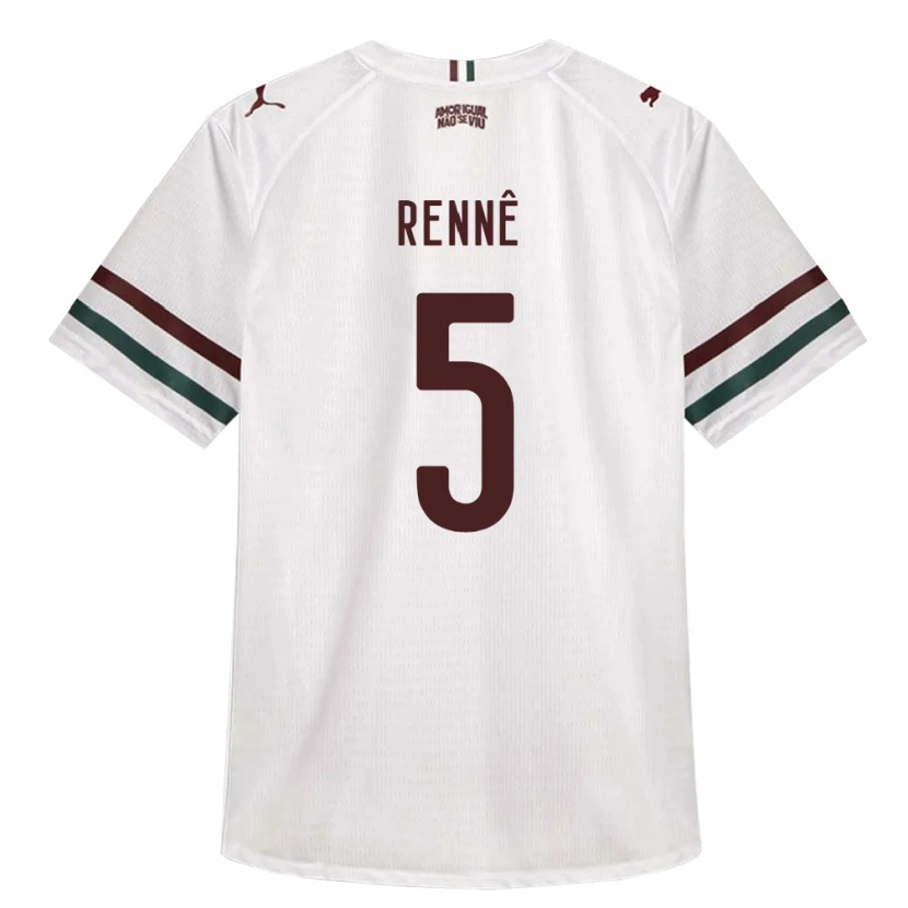 Danxen Mulher Camisola Rian Rennê #5 Branco Verde Borgonha Alternativa 2026/27 Camisa Brasil