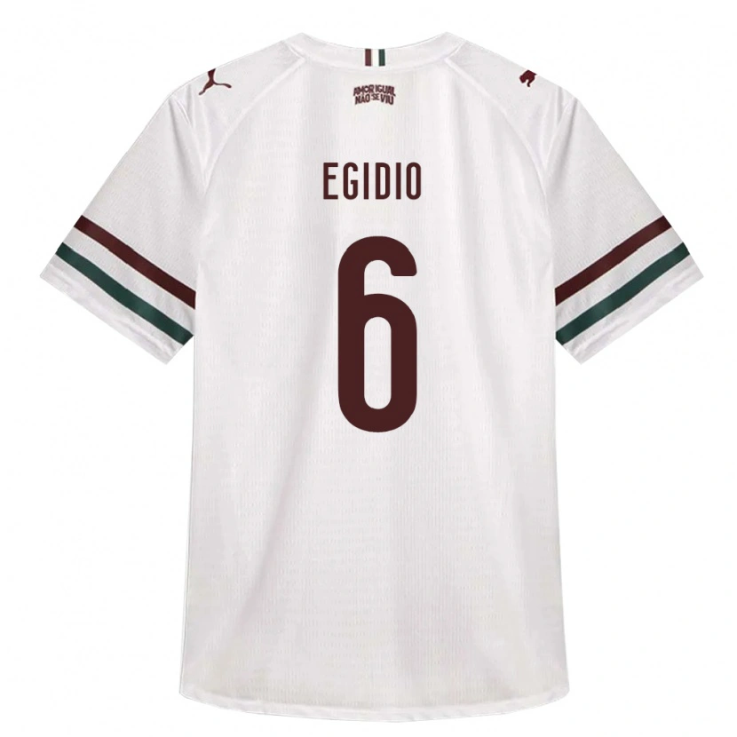 Danxen Mulher Camisola Egidio #6 Branco Verde Borgonha Alternativa 2026/27 Camisa Brasil