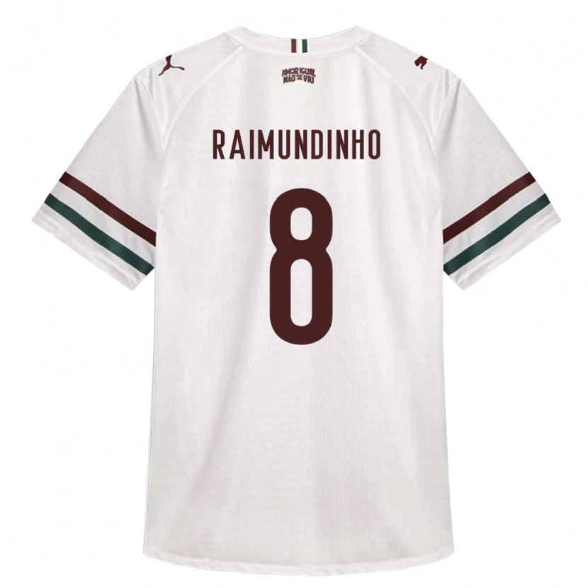 Danxen Mulher Camisola Raimundinho #8 Branco Verde Borgonha Alternativa 2026/27 Camisa Brasil