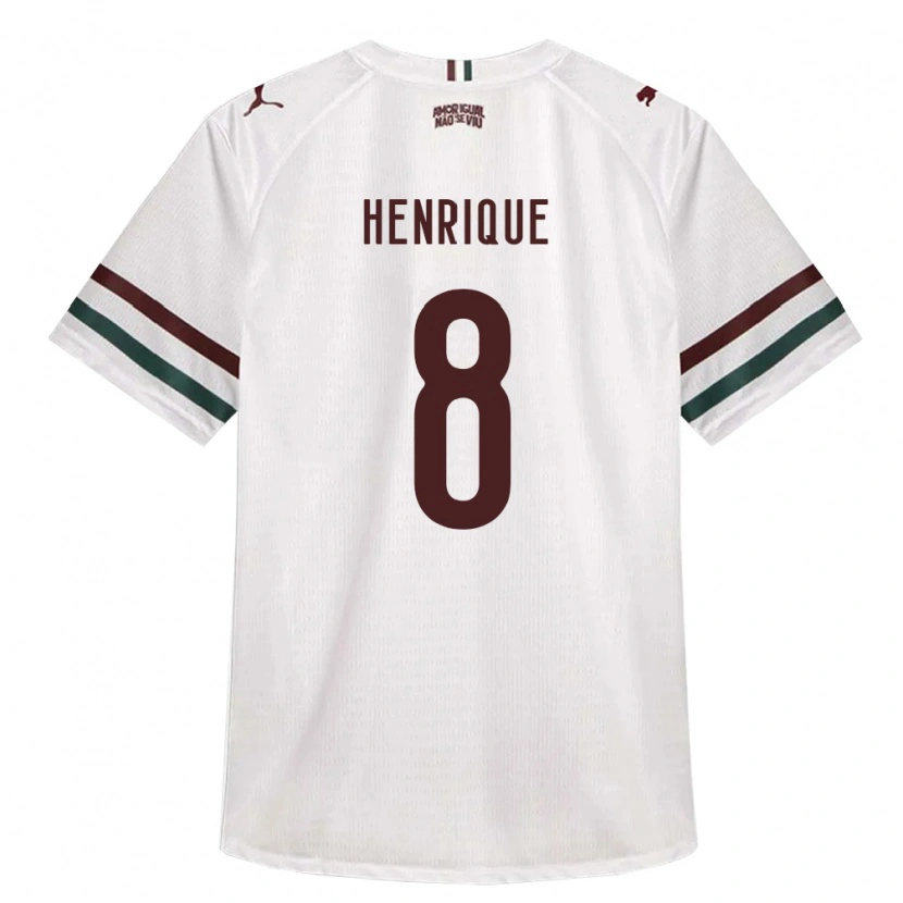 Danxen Mulher Camisola Gabriel Henrique #8 Branco Verde Borgonha Alternativa 2026/27 Camisa Brasil