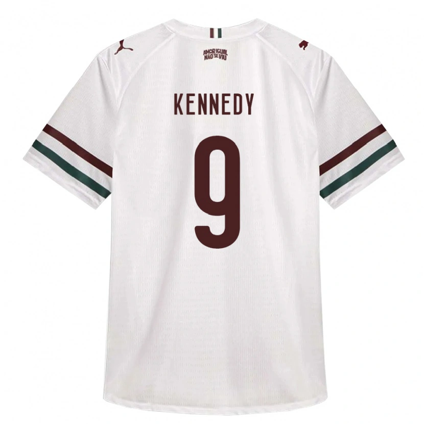 Danxen Mulher Camisola John Kennedy #9 Branco Verde Borgonha Alternativa 2026/27 Camisa Brasil