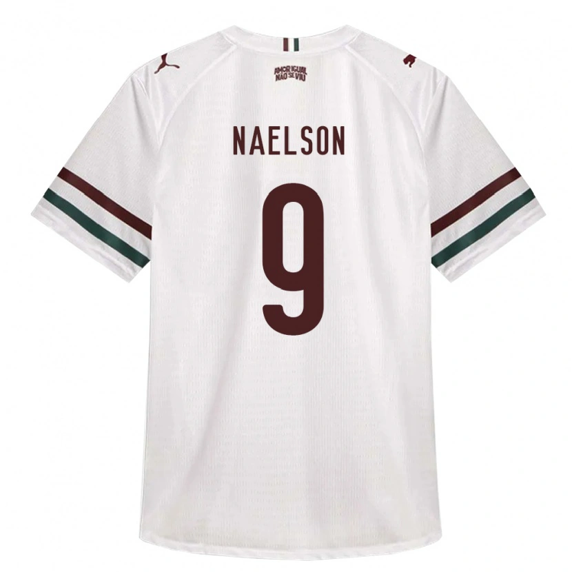 Danxen Mulher Camisola Naelson Alves Dos Santos #9 Branco Verde Borgonha Alternativa 2026/27 Camisa Brasil