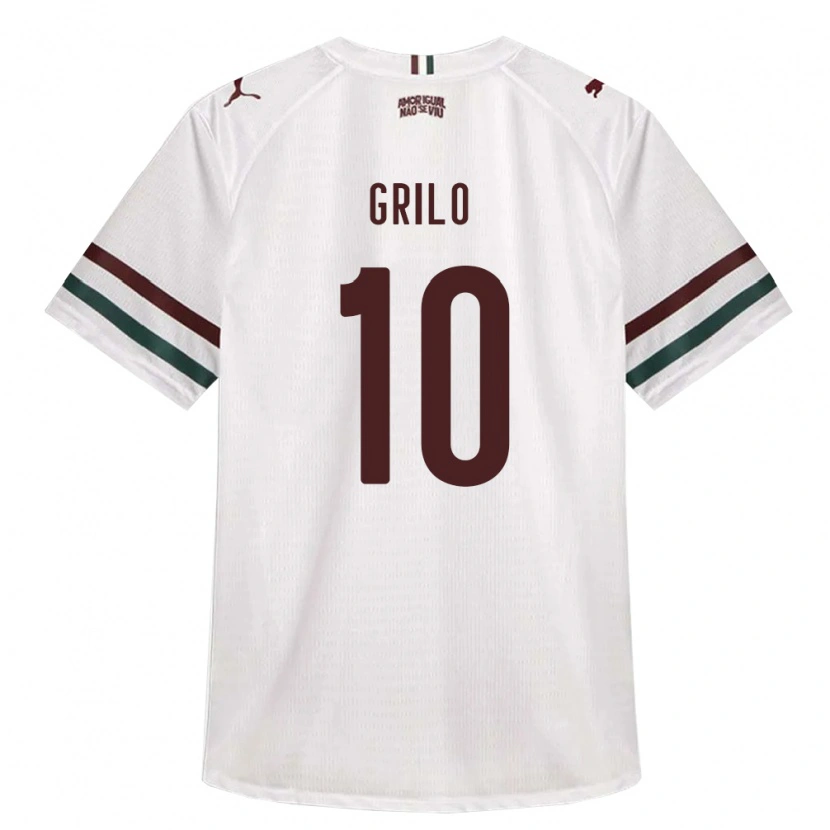 Danxen Mulher Camisola João Grilo #10 Branco Verde Borgonha Alternativa 2026/27 Camisa Brasil