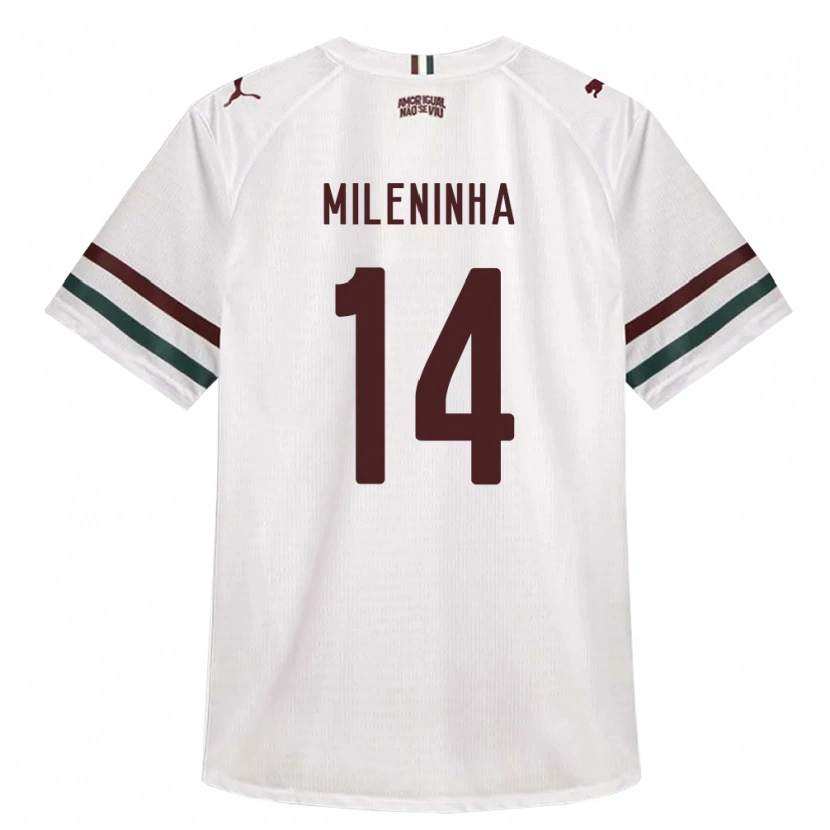 Danxen Mulher Camisola Mileninha #14 Branco Verde Borgonha Alternativa 2026/27 Camisa Brasil