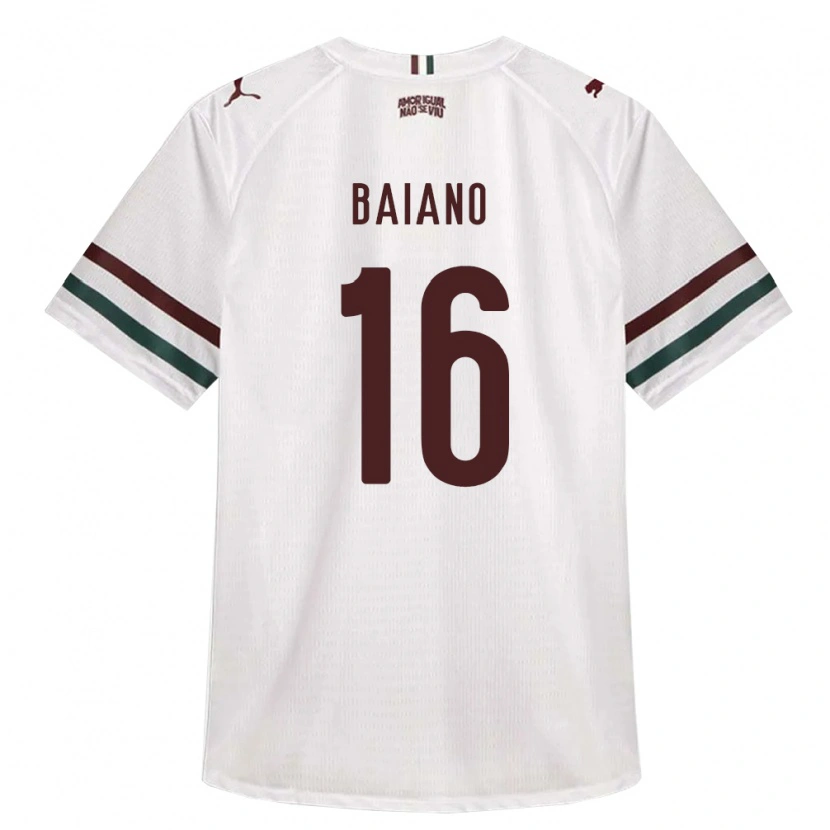 Danxen Mulher Camisola Sérgio Baiano #16 Branco Verde Borgonha Alternativa 2026/27 Camisa Brasil