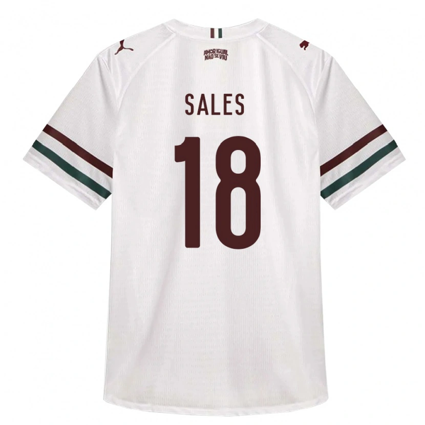 Danxen Mulher Camisola Ruan Sales #18 Branco Verde Borgonha Alternativa 2026/27 Camisa Brasil