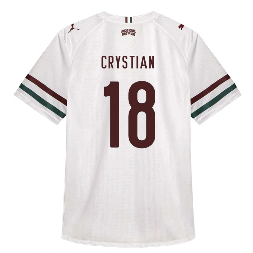Danxen Mulher Camisola Crystian Gabriel Pereira Da Silva #18 Branco Verde Borgonha Alternativa 2026/27 Camisa Brasil