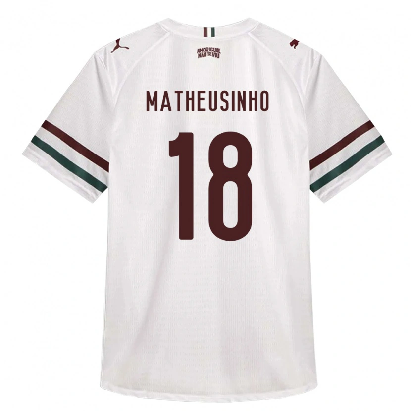 Danxen Mulher Camisola Matheus Ferreira Da Costa #18 Branco Verde Borgonha Alternativa 2026/27 Camisa Brasil