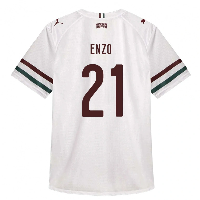 Danxen Mulher Camisola Enzo Munerato Sene #21 Branco Verde Borgonha Alternativa 2026/27 Camisa Brasil