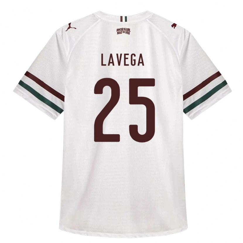 Danxen Mulher Camisola Joaquín Lavega #25 Branco Verde Borgonha Alternativa 2026/27 Camisa Brasil