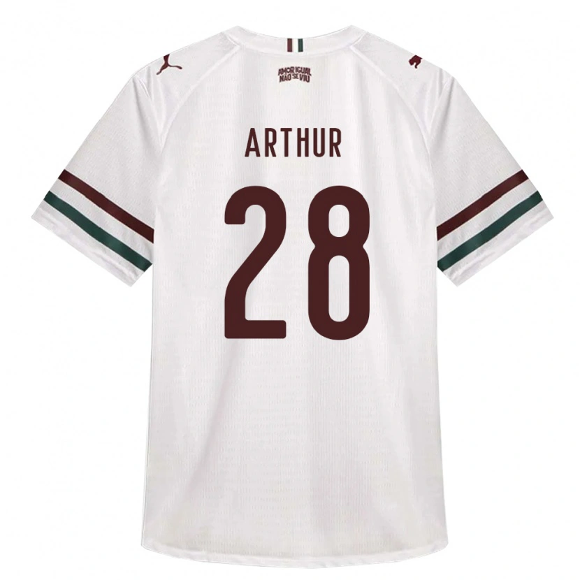 Danxen Mulher Camisola Arthur #28 Branco Verde Borgonha Alternativa 2026/27 Camisa Brasil