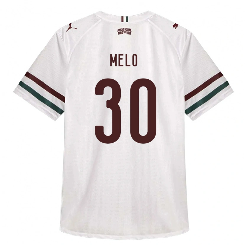 Danxen Mulher Camisola Felipe Melo #30 Branco Verde Borgonha Alternativa 2026/27 Camisa Brasil