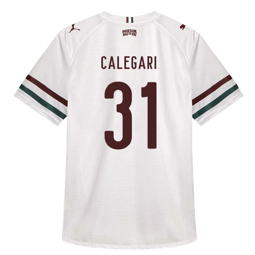 Danxen Mulher Camisola Calegari #31 Branco Verde Borgonha Alternativa 2026/27 Camisa Brasil