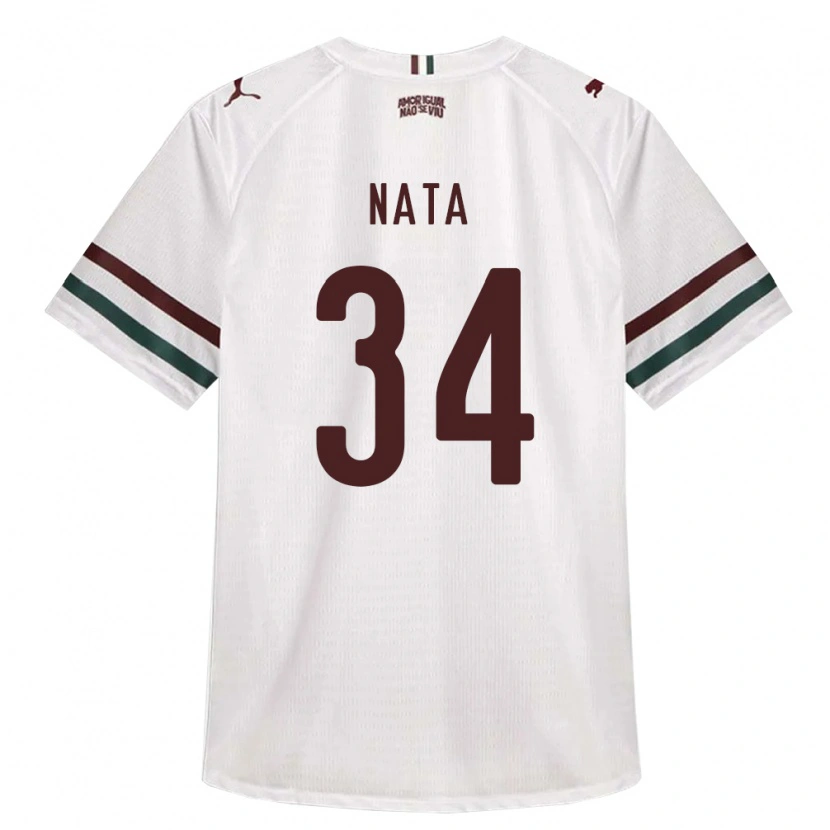 Danxen Mulher Camisola Wesley Natã #34 Branco Verde Borgonha Alternativa 2026/27 Camisa Brasil