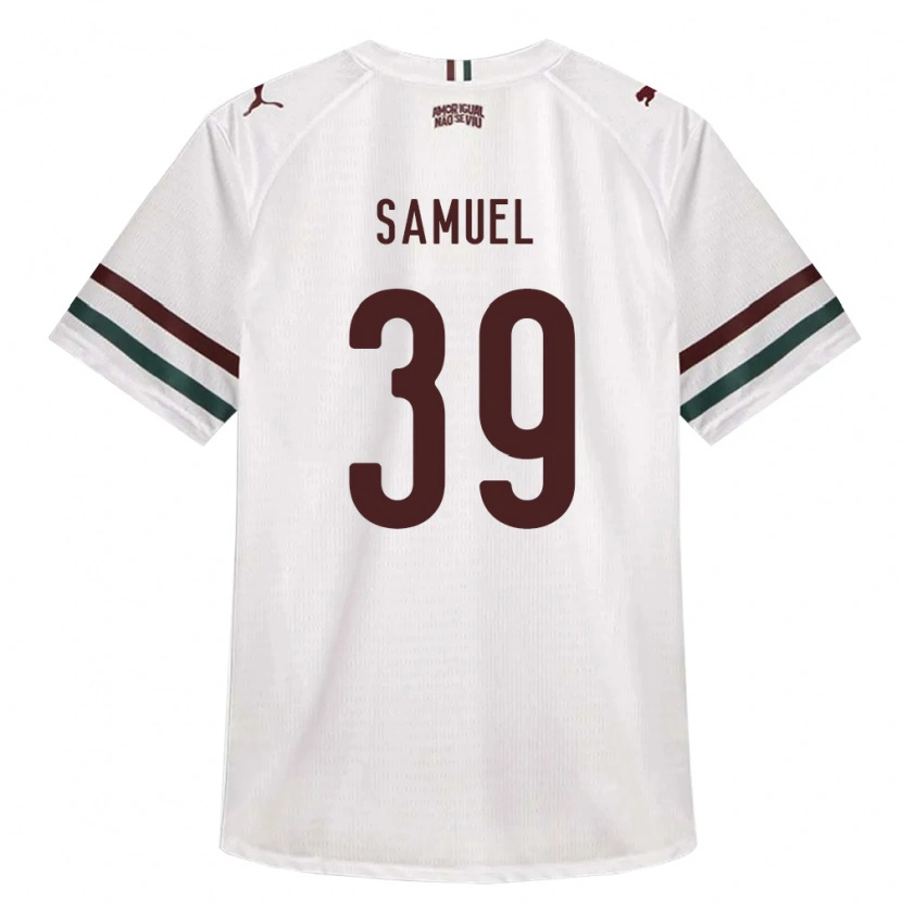 Danxen Mulher Camisola Keven Samuel #39 Branco Verde Borgonha Alternativa 2026/27 Camisa Brasil