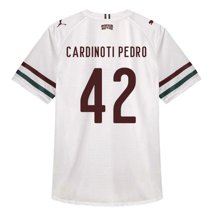 Danxen Mulher Camisola Jhonny Cardinoti Pedro #42 Branco Verde Borgonha Alternativa 2026/27 Camisa Brasil