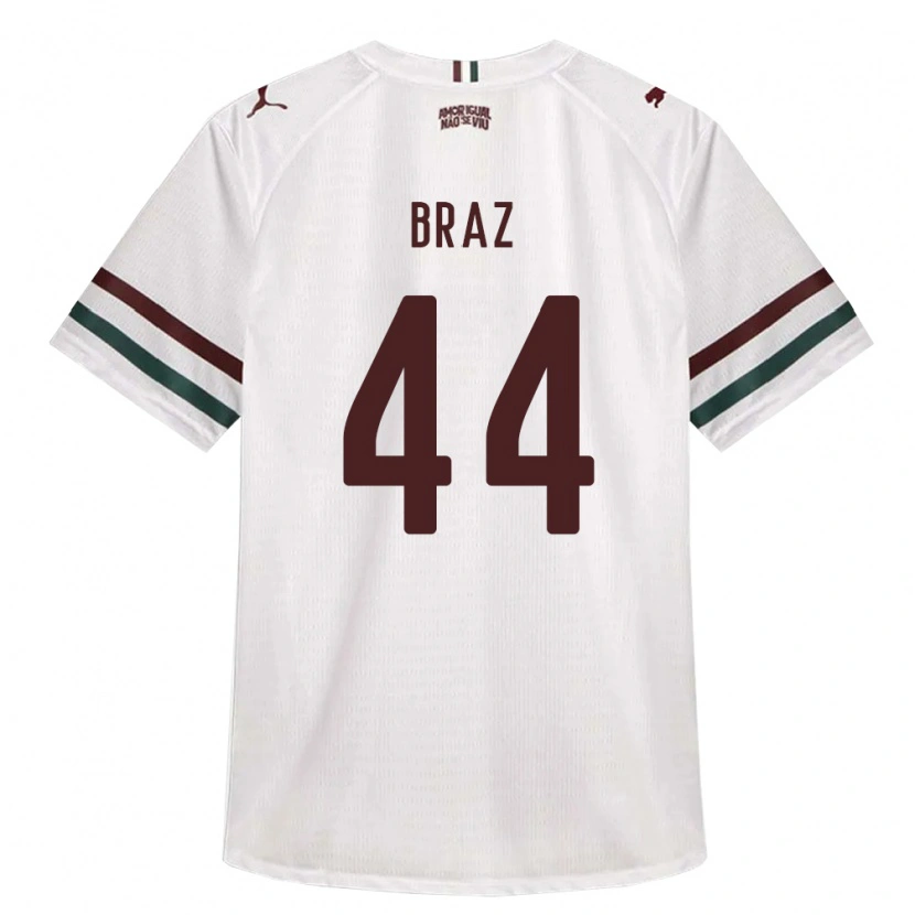 Danxen Mulher Camisola David Braz #44 Branco Verde Borgonha Alternativa 2026/27 Camisa Brasil