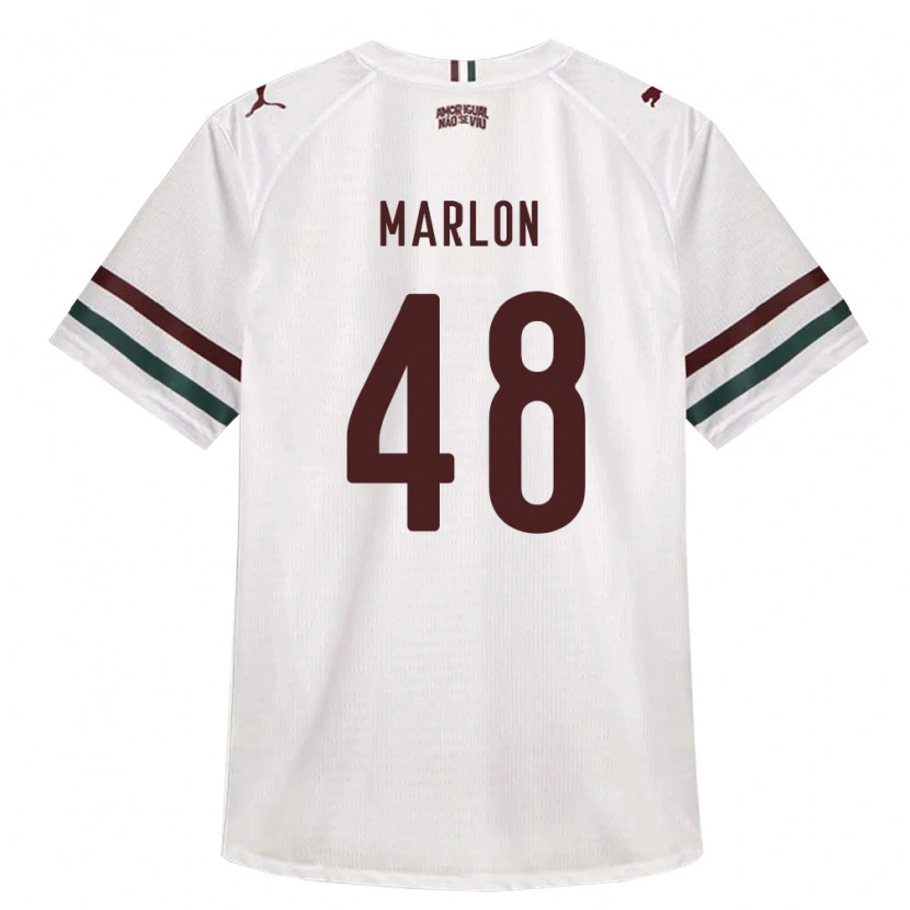 Danxen Mulher Camisola Marlon Almeida Da Silva Ignacio #48 Branco Verde Borgonha Alternativa 2026/27 Camisa Brasil