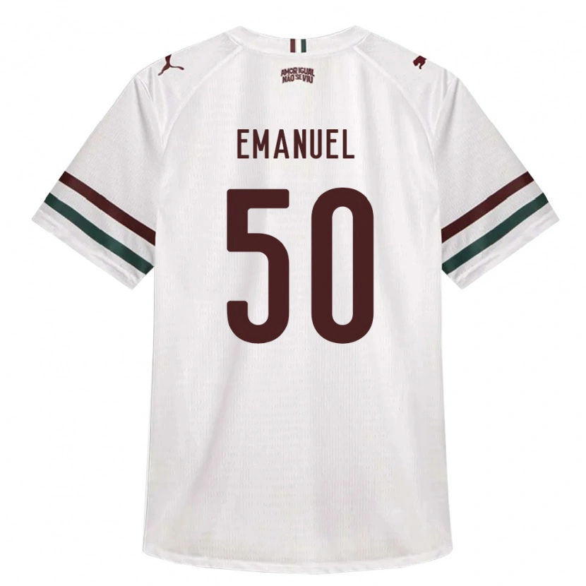 Danxen Mulher Camisola Lucas Emanuel #50 Branco Verde Borgonha Alternativa 2026/27 Camisa Brasil