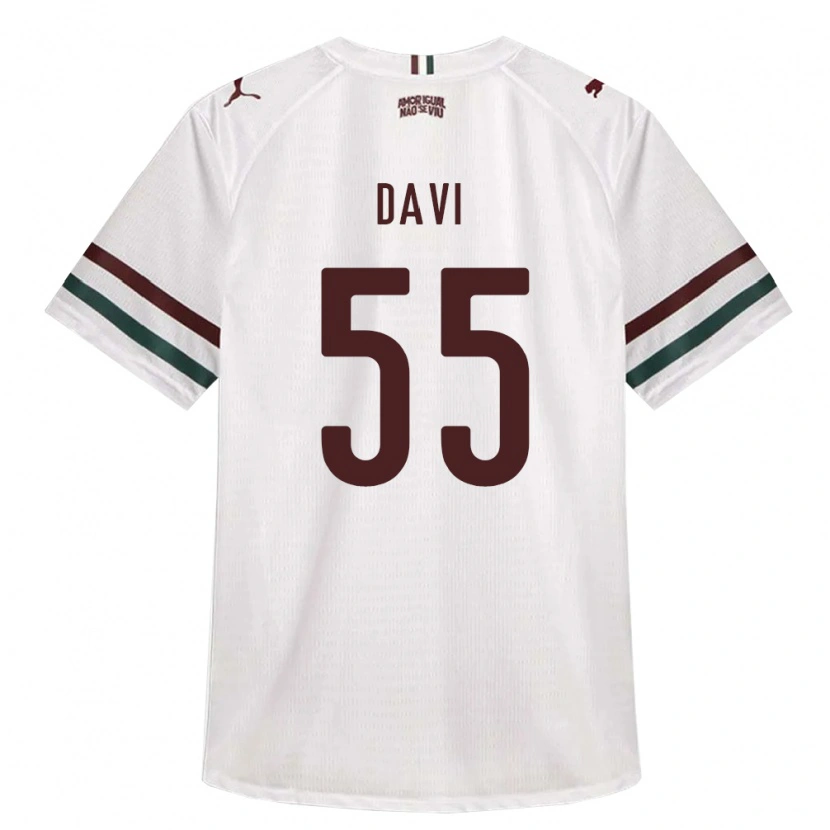 Danxen Mulher Camisola Wallace Davi #55 Branco Verde Borgonha Alternativa 2026/27 Camisa Brasil