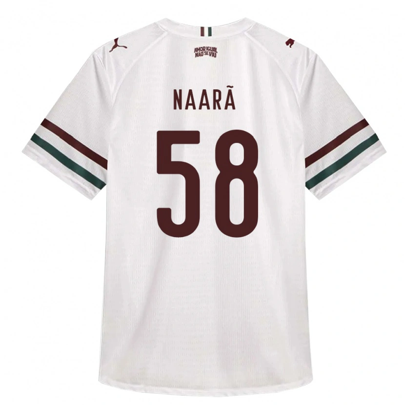 Danxen Mulher Camisola Naarã Lucas Teixeira Ferreira Dos Santos #58 Branco Verde Borgonha Alternativa 2026/27 Camisa Brasil