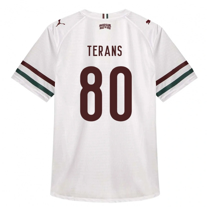 Danxen Mulher Camisola David Terans #80 Branco Verde Borgonha Alternativa 2026/27 Camisa Brasil