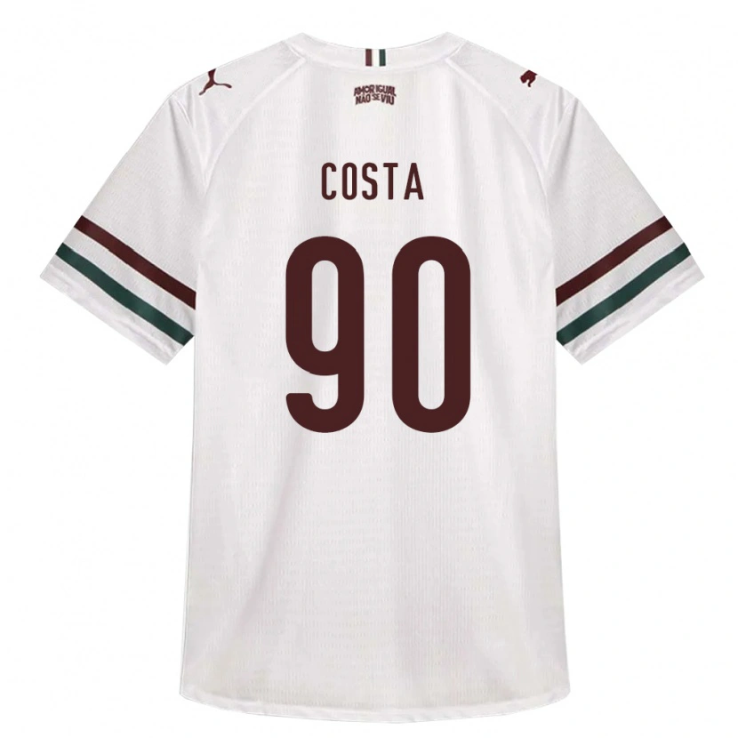 Danxen Mulher Camisola Douglas Costa #90 Branco Verde Borgonha Alternativa 2026/27 Camisa Brasil