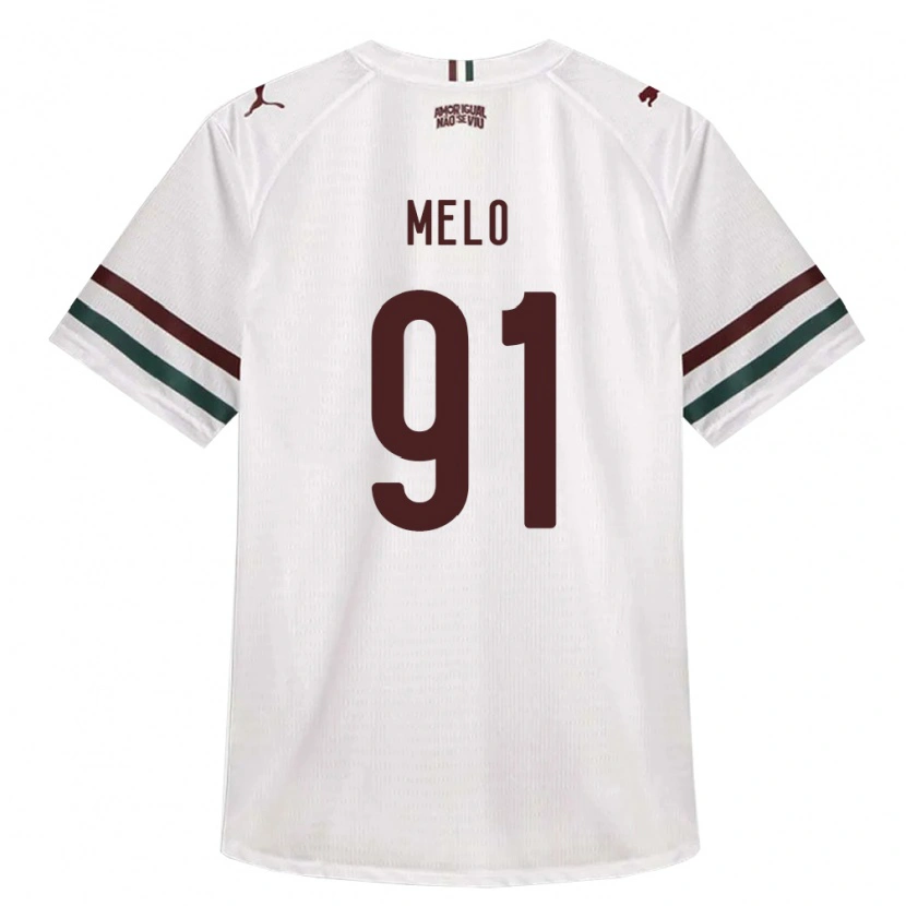 Danxen Mulher Camisola Davi Melo #91 Branco Verde Borgonha Alternativa 2026/27 Camisa Brasil