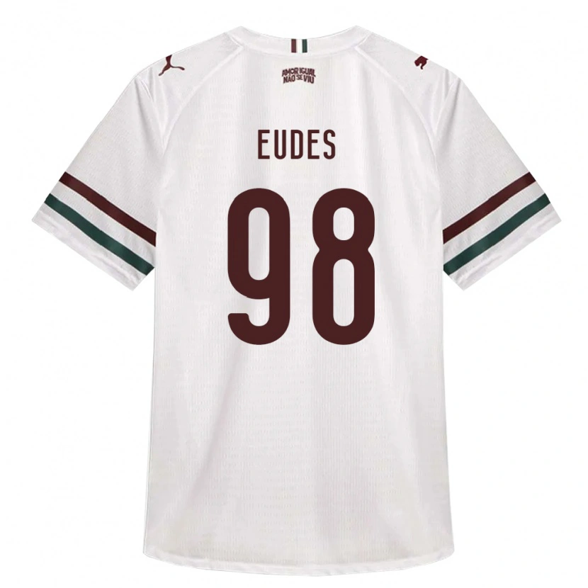 Danxen Mulher Camisola Vitor Eudes #98 Branco Verde Borgonha Alternativa 2026/27 Camisa Brasil