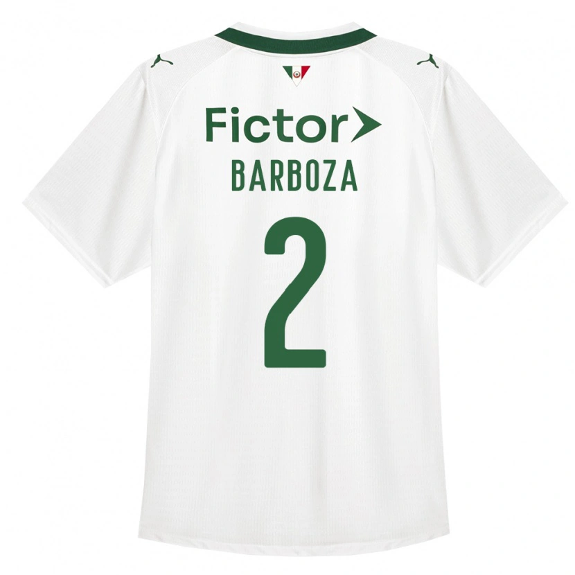 Danxen Mulher Camisola Alexander Barboza #2 Verde Branco Alternativa 2026/27 Camisa Brasil