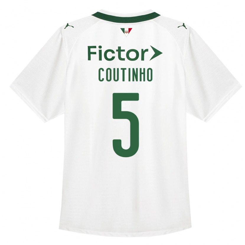 Danxen Mulher Camisola Rafael Coutinho #5 Verde Branco Alternativa 2026/27 Camisa Brasil