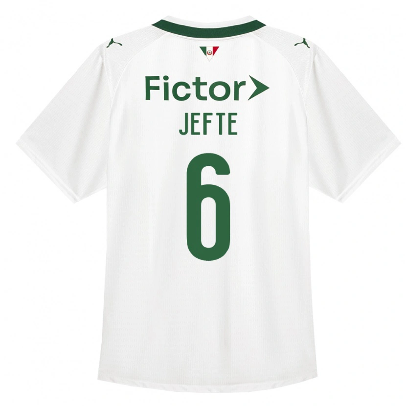 Danxen Mulher Camisola Jefté Vital Da Silva Dias #6 Verde Branco Alternativa 2026/27 Camisa Brasil