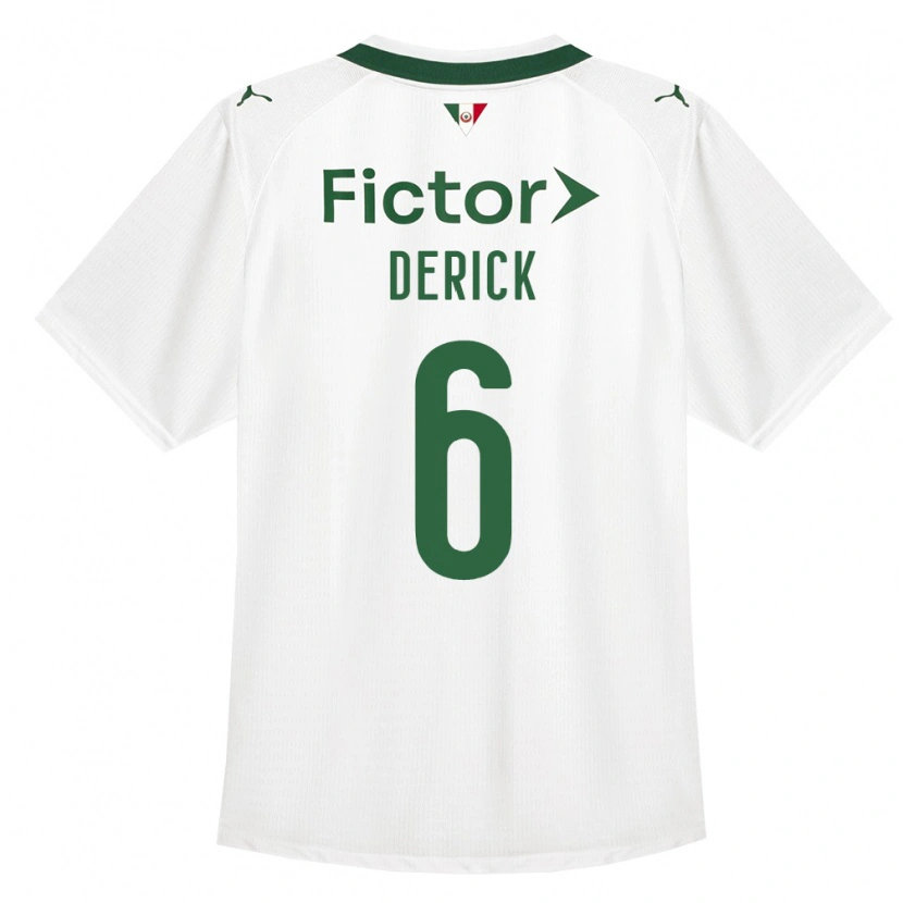 Danxen Mulher Camisola Derick Araújo Campos #6 Verde Branco Alternativa 2026/27 Camisa Brasil
