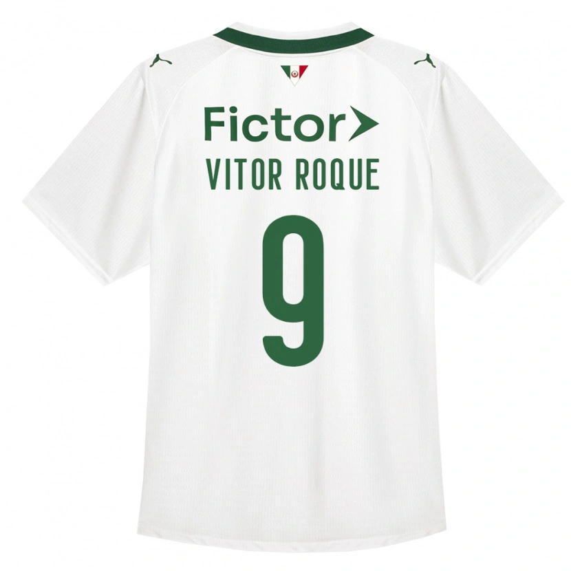 Danxen Mulher Camisola Vitor Roque #9 Verde Branco Alternativa 2026/27 Camisa Brasil