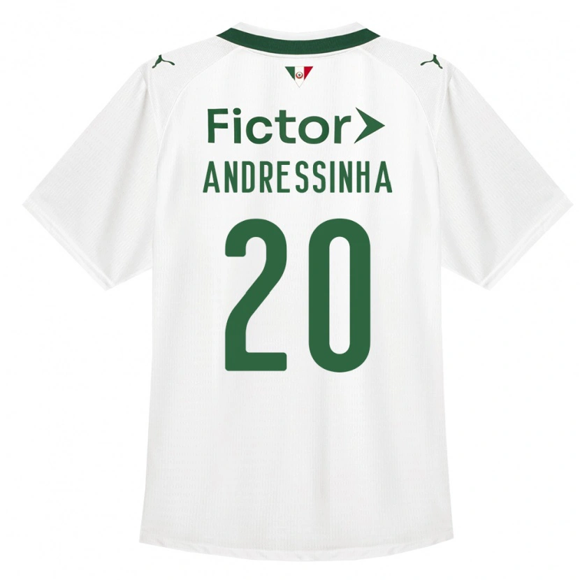 Danxen Mulher Camisola Andressinha #20 Verde Branco Alternativa 2026/27 Camisa Brasil