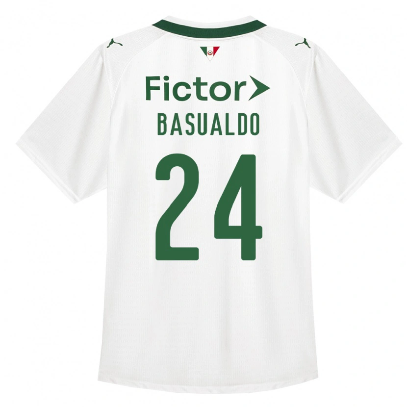 Danxen Mulher Camisola Luis Basualdo #24 Verde Branco Alternativa 2026/27 Camisa Brasil