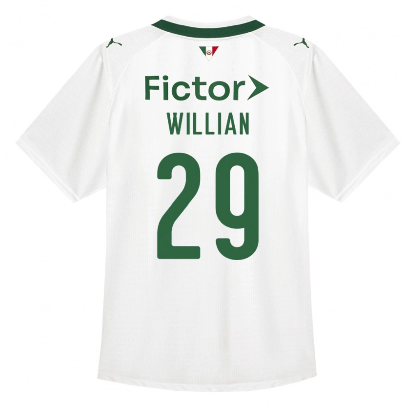 Danxen Mulher Camisola Willian #29 Verde Branco Alternativa 2026/27 Camisa Brasil