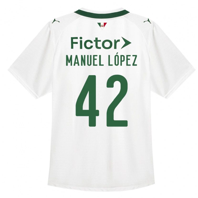 Danxen Mulher Camisola José Manuel López #42 Verde Branco Alternativa 2026/27 Camisa Brasil
