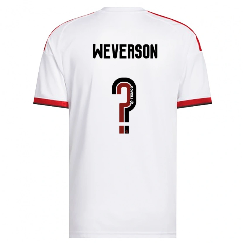 Danxen Mulher Camisola Weverson Guilherme Mendes Da Silva De Amorim Moreira #0 Branco Vermelho Preto Alternativa 2026/27 Camisa Brasil