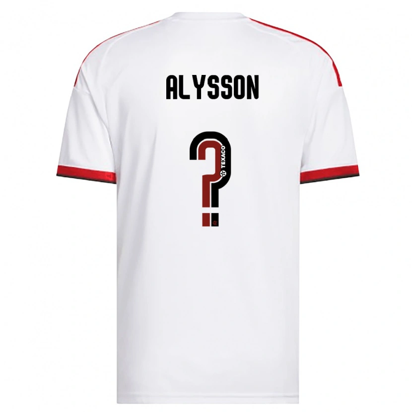 Danxen Mulher Camisola Alysson #0 Branco Vermelho Preto Alternativa 2026/27 Camisa Brasil