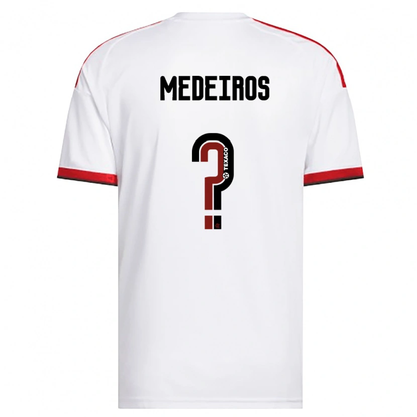 Danxen Mulher Camisola Thiago Medeiros #0 Branco Vermelho Preto Alternativa 2026/27 Camisa Brasil