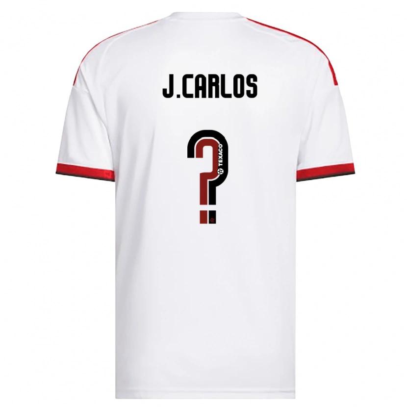 Danxen Mulher Camisola Jean Carlos #0 Branco Vermelho Preto Alternativa 2026/27 Camisa Brasil