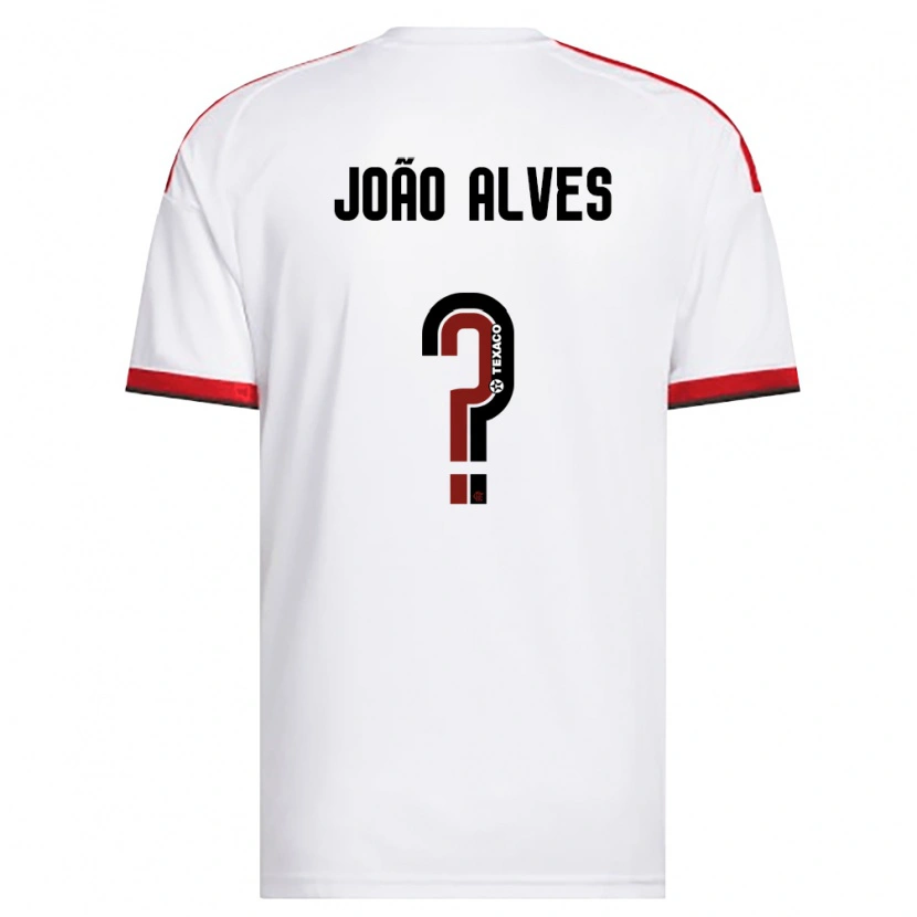 Danxen Mulher Camisola João Alves #0 Branco Vermelho Preto Alternativa 2026/27 Camisa Brasil
