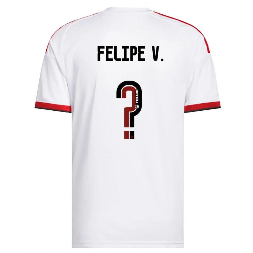 Danxen Mulher Camisola Felipe Vieira #0 Branco Vermelho Preto Alternativa 2026/27 Camisa Brasil